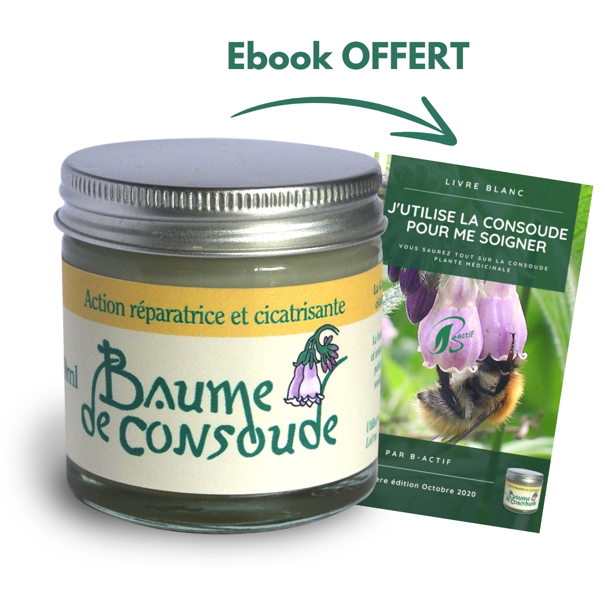 Baume de consoude 50ml - Action réparatrice et cicatrisante