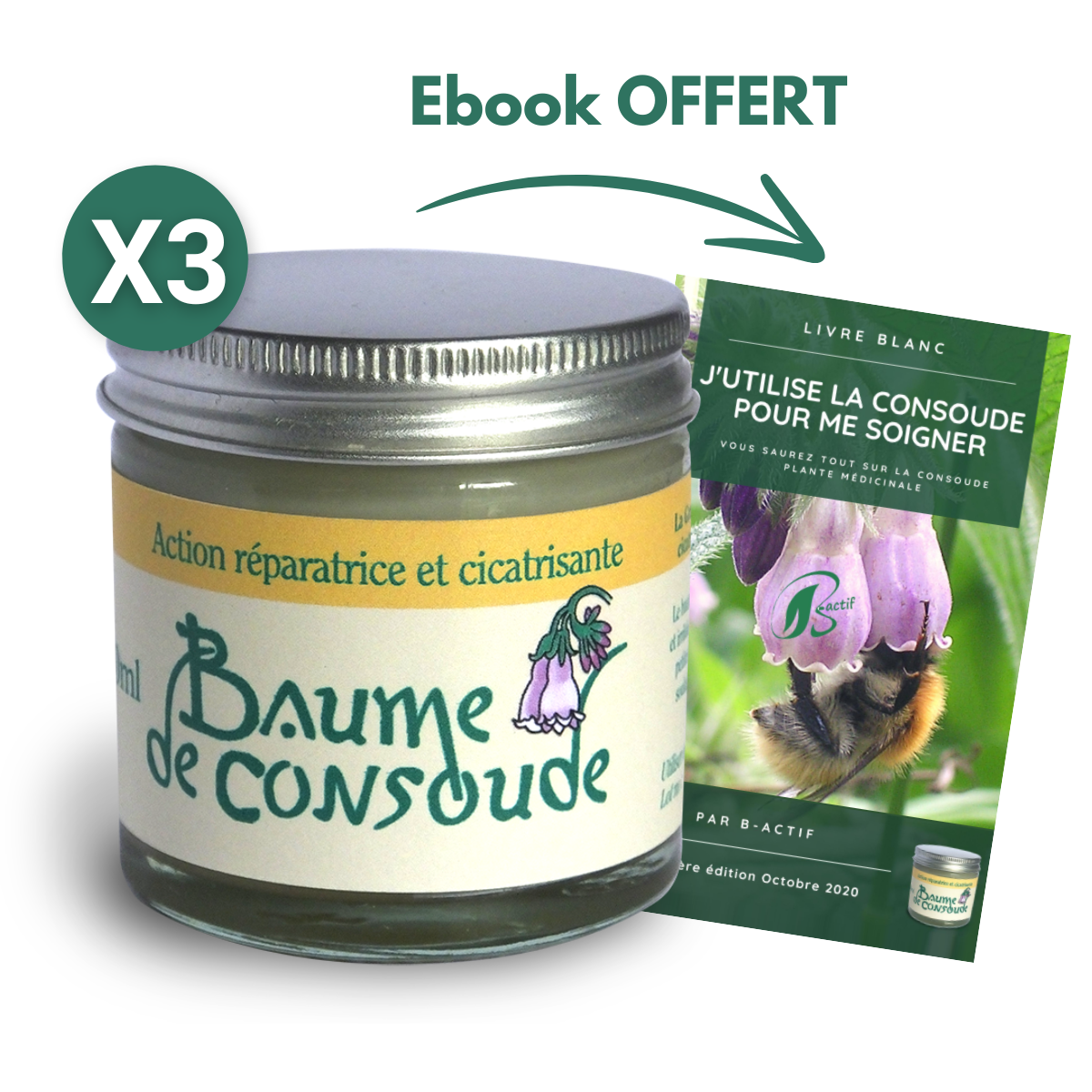 3 Baumes de consoude 50ml
