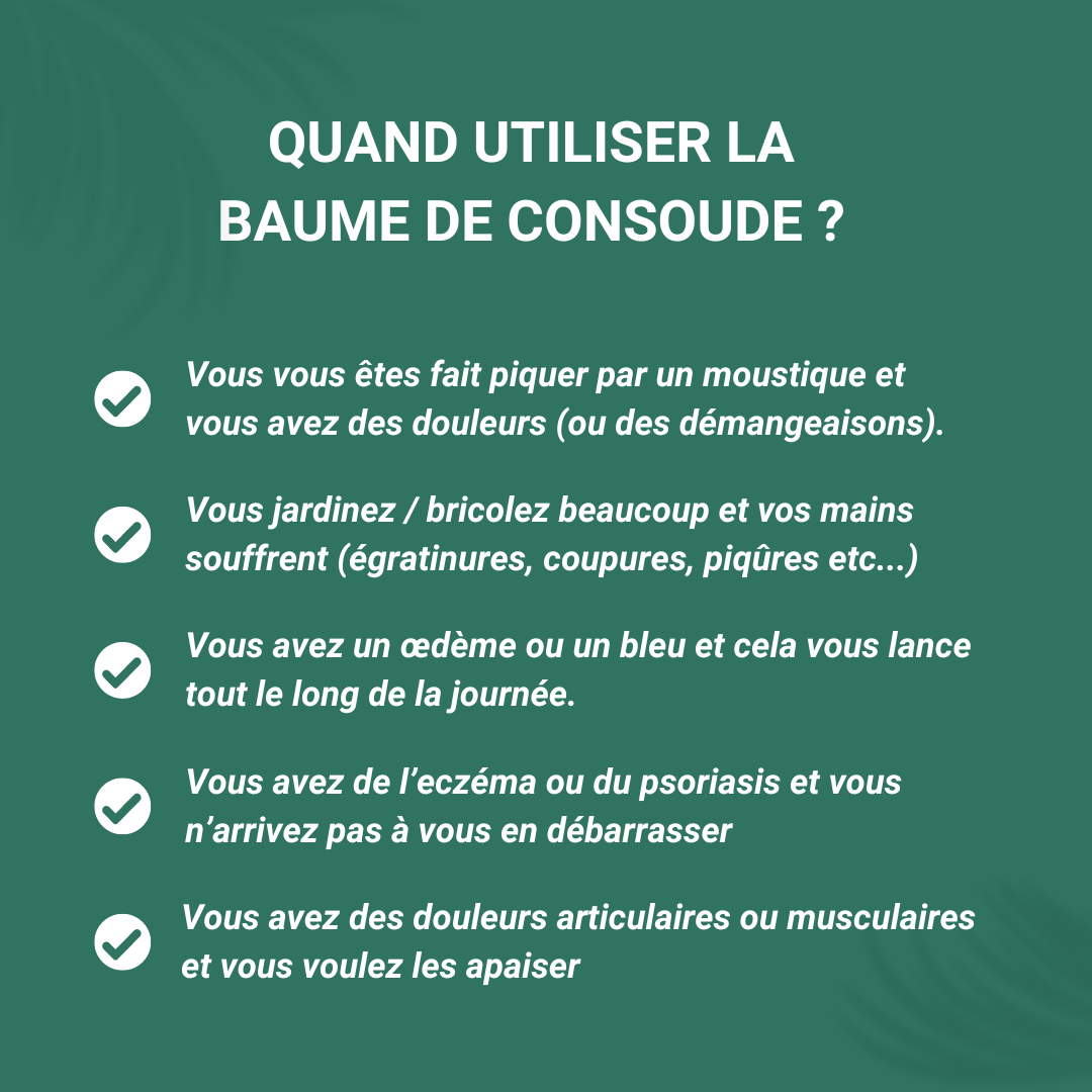 Baume de consoude 50ml - Action réparatrice et cicatrisante